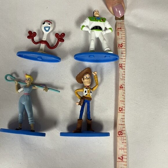 Toy Story Mini Figurines Disney Pixar Buzz Lightyear, Woody, Bo Peep, forky - Picture 7 of 9